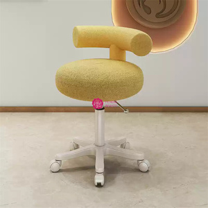 Yicheng Beauty, superventas, silla de maestro de peluquería, taburete redondo para decoración de uñas <span class=keywords><strong>en</strong></span> casa para peluquerías con ruedas a la venta - Product Image 3