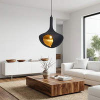 Luminaire suspendu LED en tissu style crème, design rétro américain Wabi Sabi, pour chambre, bureau, salle à manger, salon