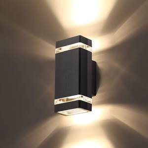 220V <span class=keywords><strong>led</strong></span> 조명 벽 장식 GU10 야외 벽 램프 야외 사용을위한 방수 위아래 빛 - Product Image 1