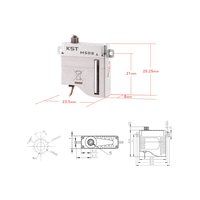 Moteur Servo Numérique Haute Pression en Alliage d'Aluminium Kst Hs08-a, Sans Balais, 6.0 Kg.cm, 0.11 Sec, Pièces pour Avion RC Télécommandé