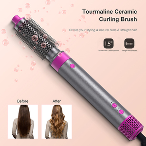Bán Buôn New Điện Ép Curler Hot Không Khí Bàn Chải Thổi Máy Sấy 5 Trong 1 Tóc Tạo Kiểu Tóc Máy Sấy Tóc Bàn Chải Tạo Kiểu Công Cụ Thiết Lập - Product Image 4