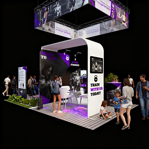 定制便携式3x3m铝制展架快速组装可折叠广告展示架，用于室内贸易展览 - Product Image 4