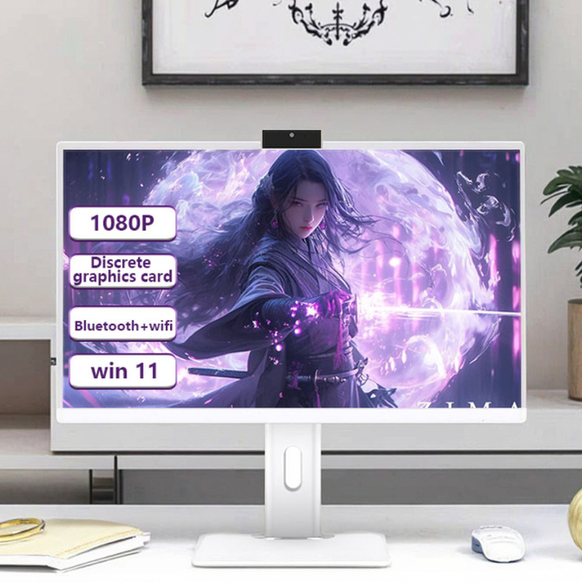 Factory AIO 23.8 27 Inch Gaming Computer I7 I9 DDR4 16GB 512GB SSD All in One PC Monoblock Desktop Computer With Camera