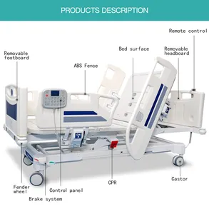 Chất lượng tốt điện bệnh nhân Giường Y Tế Hướng dẫn sử dụng giường bệnh viện điện Giường điều khiển từ xa