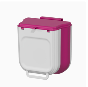 Poubelle de cuisine suspendue, poubelle pliable pour cuisine, poubelle murale pliable, petite poubelle, bac à compost pour la maison - Product Image 1