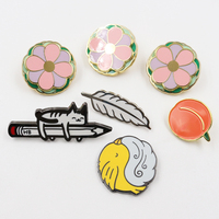 Support de Badges Émaillés Anime en Métal Personnalisé, Vente en Gros Fabricant, avec Technique de Coulage, Taille Personnalisable, Épinglette Émaillée Personnalisée