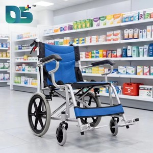 Silla de Ruedas Manual Ligera Plegable de Acero Ajustable para Rehabilitación, Uso en Exteriores, para Personas Mayores y con Discapacidad, Económica - Product Image 3