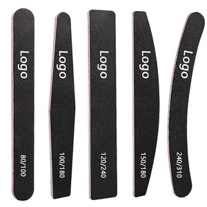 double-sided pink mini emery manicure board nail file and buffer custom logo professional