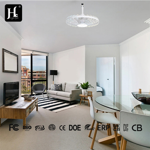 Ventilateur de plafond LED étanche à 5 pales avec lumière, 6 vitesses, en ABS, adapté à la décoration extérieure de la maison - Product Image 3