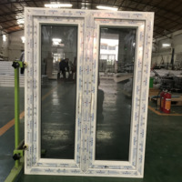 Fenêtres à battants en PVC à double vitrage pour maison, portes et fenêtres UPVC pour l'efficacité énergétique, vitrage Low-E, isolation thermique, ouverture à battant