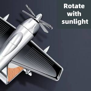 Huyo Aluminum Alloy Rectangle Medium <b>Car</b> Solar Airplane Perfume Aromatherapy Essential Oil <b>Ornament</b> Air Freshener Perfume Holder - Product Image 4