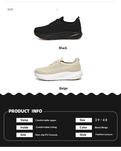 <span class=keywords><strong>Scarpe</strong></span> da Corsa Ortopediche da Uomo Comode, Traspiranti, Sportive, in Mesh Morbido, <span class=keywords><strong>con</strong></span> Punta Larga, Allacciate e Antiscivolo - Product Image 6