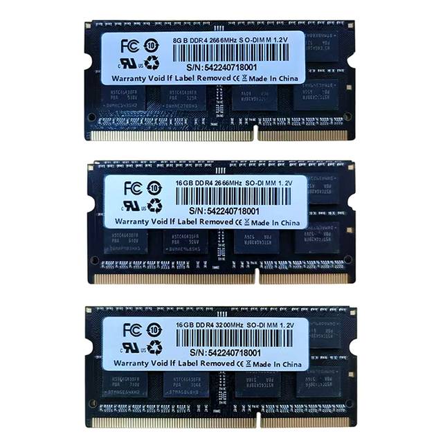 Laptop DDR 4 4GB 8GB 16GB 32GB 8 16 32 2666 3200 2666MHz 3200MHz Business Sodimm Memory Servidor Memoria Para ECC RAM DDR4