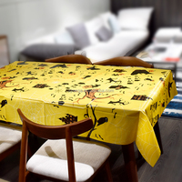 Nappe en plastique PEVA imperméable pour fête d'Halloween, motif chauve-souris, citrouille et toile d'araignée, vente en gros