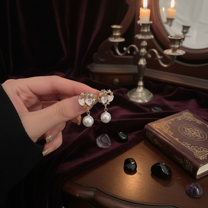 Trending gotico moda donna orecchini pendenti stella farfalla e luna oro vendita all'ingrosso - Product Image 3