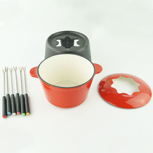 <span class=keywords><strong>Fondue</strong></span> Fromage Chocolat Petit Cast En Gros Bougie Ensemble Panci Émail Fer <span class=keywords><strong>Viande</strong></span> Pot De Sets - Product Image 5