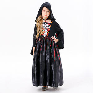 Nuovo Costume da Teschio per Bambine di Halloween Luolan, Travestimento Horror Nero per <span class=keywords><strong>Film</strong></span> e TV, <span class=keywords><strong>Fantasia</strong></span> Europea e Americana - Product Image 3