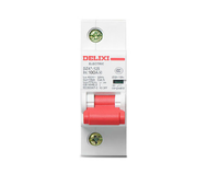 Disjoncteur miniature Delixi DZ47-125 1P 2P 3P 4P 63A 80A 100A 125A, interrupteur d'air, distribution solaire photovoltaïque, rail DIN MCB
