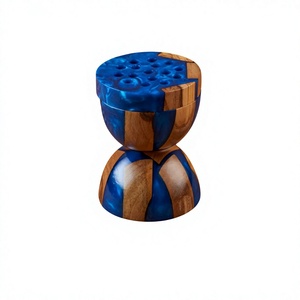 Layali Ramadan 2025 Luxury Epoxy Wood Sandalwood Bakhoor Burner Artistic Incense Holder <b>Eid</b> Celebration Religious Spiritual Home - Product Image 1