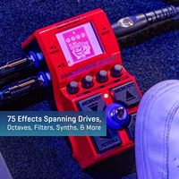 Pédale d'effets pour basse Zoom MS-60B+ MultiStomp, 95+ modèles d'amplis et d'effets, préamplis, sortie stéréo, accordeur intégré, chaînage, alimentation par piles