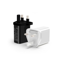 Cargador Rápido HNT 20W PD con Cable Trenzado de Nailon de 60W C-C, Enchufe US/EU/UK/JP/KC, Adaptador de Corriente con Carga Rápida para iPhone 16