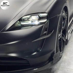Ailerons avant en fibre de carbone pour <span class=keywords><strong>Porsche</strong></span> 9J1 <span class=keywords><strong>Taycan</strong></span> <span class=keywords><strong>S</strong></span>/4S berline 4 portes 2019 - 2024 - Product Image 2
