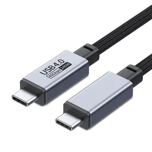 USB4 USB3.2 40Gbps Cable USB C PD Fast Charging USB4 5A 240W Type C Cable For Iphone 15