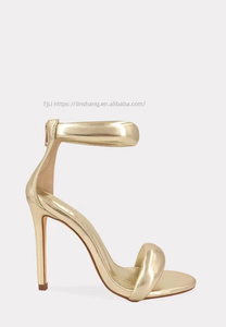 New Women's Plus Size Ladies Sexy Party Square Head Straight Toe Back Zipper Slim Heel <b>Pumps</b> Sandals Shoes - Product Image 6