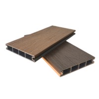 Planches de terrasse en composite bois-plastique (WPC) co-extrudées, imperméables et durables, pour terrasses commerciales, résidentielles, patios et jardins.