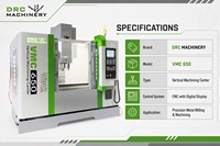 Máquina Fresadora CNC de 3 Ejes de Alta Calidad Drc Machinery Vmc650, Mini Centro de Mecanizado Vertical en Oferta