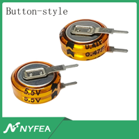 Altın Renkli Delikli 5.5V 0.47F Süper Kapasitör Akıllı Sayaçlar için Genel Amaçlı 11.5x4.5mm Elektronik Bileşenler