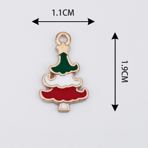 Jimat natal Enamel emas untuk membuat perhiasan DIY Kerajinan Gelang kalung pohon Natal liontin rusa besar Aksesori hadiah Natal - Product Image 5