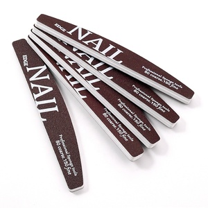 Logo EDGE NAIL Tampon brun foncé et remplisseur d'ongles en éponge avec papier abrasif personnalisé 80 grossier 150 dégradé fin pour manucure - Product Image 6