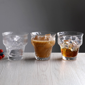 Vaso de Vidrio Texturizado Premium para Café, Reutilizable, para Café Helado, Latte, Cold <span class=keywords><strong>Brew</strong></span>, Americano Helado, Estilo Cafetería - Product Image 2