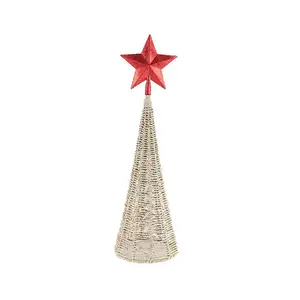 Wholesale Amazon LED Colored Lamp Ornaments Iron Christmas Tree Top Star Christmas Decorations Manufacturer