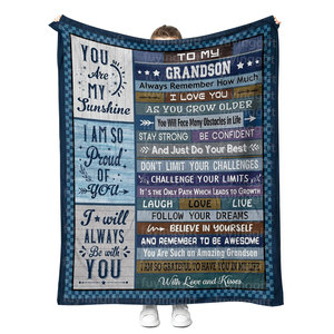 Coperta Personalizzata per Nipoti, Figli, Figlie, Regali per Bambini, Coperta in Pile e Flanella con Stampa Personalizzata - Product Image 2