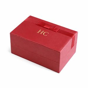 กล่องนาฬิกาวินเทจพรีเมียม กล่องโชว์เครื่องประดับหนัง PU แบบมีบานพับ กล่องใส่นาฬิกาหนัง PU ปั๊มฟอยล์โลโก้ตามสั่ง ขายส่ง - Product Image 5