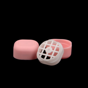 empty square shaped lip balm packaging 7g pink lip balm container cosmetic packaging for lips
