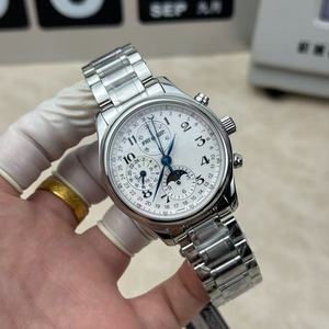 Reloj de Acero Inoxidable para Mujer de Alta Calidad, Nuevo Estilo de Diseñador, con Cristal de Zafiro, Fase Lunar, Resistente al Agua 20m - Product Image 5