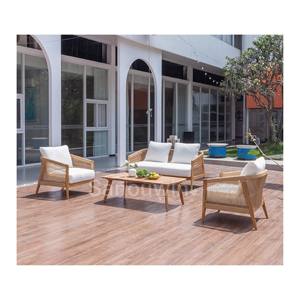 Sanouwin Luxury Teak Chaise Sofá seccional Juego de <span class=keywords><strong>muebles</strong></span> de jardín de <span class=keywords><strong>mimbre</strong></span> resistentes a la intemperie para uso en exteriores e interiores Directo de fábrica - Product Image 4