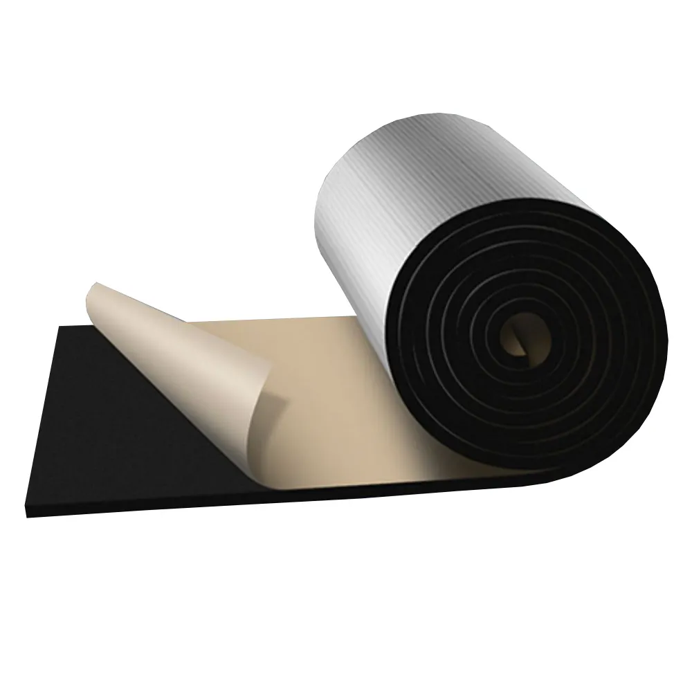 Akoestische Muur Thermische Isolatie Nitril Rubber 10Mm Schuimrubber Isolatie Warmte Isolatie Materiaal Met Aluminiumfolie