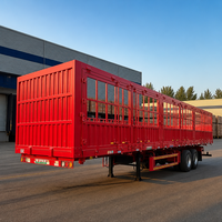 Semi-remorque de transport de marchandises pour travaux publics, transport de matériaux de construction, logistique longue distance, produits agricoles et volailles, à vendre