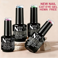 Kit de vernis à ongles semi-permanents magnétiques effet œil de chat UV, 30 couleurs, pour nail art, à retirer par trempage, en bouteille, marque privée