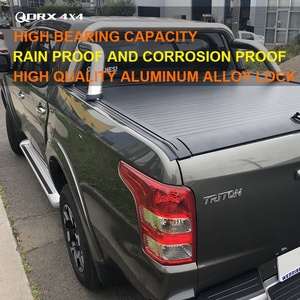 แผ่นคลุมเตียงรถกระบะอลูมิเนียมแบบแข็งสีดำสำหรับ tonneau 2004 ~ 2022 <span class=keywords><strong>Tundra</strong></span> - Product Image 2