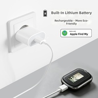 Traceur GPS anti-perte pour clés, mini localisateur électronique avec écran tactile, suivi mondial, en ABS, compatible iOS/Android