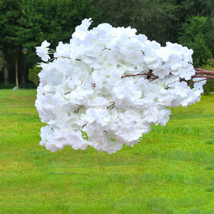Nueva Llegada, Rama de Flores de Cerezo Artificiales, 3 Cabezas, Súper Grandes y Densas, Decoración de Boda, Color Rosa - Product Image 6
