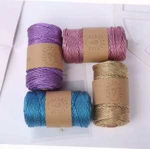 <span class=keywords><strong>Cuerda</strong></span> de Macramé con Núcleo Metálico de 3mm, Cordón Decorativo Dorado y Plateado, Hilo para Tejer, Manualidades, Crochet, <span class=keywords><strong>Cuerda</strong></span> Trenzada, Venta al Por Mayor - Product Image 5