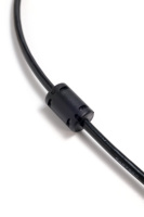 كابل USB مخصص مضاد للتداخل بموصل ذكر إلى ذكر مع نواة فيريت مزدوجة، USB 2.0 بسرعة 480 ميجابت في الثانية للمعدات الصناعية والطبية