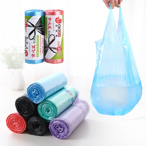 Okiss Vest Style Trash Bags 460x630mm 30pcs Roll Type Disposable Home Use - Product Image 1