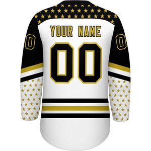 Maillot de hockey sur glace personnalisé, uniforme cousu sur mesure, col en V, anti-humidité, pour hommes, femmes, jeunes et enfants - Product Image 3